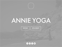 Tablet Screenshot of annieyoga.co.uk